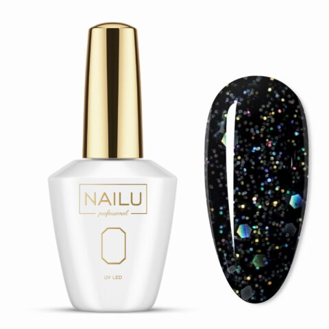 NAILU Geliniai lakai - 718 BLACK PEARL