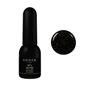 Didier Lab viršutinis sluoksnis su blizgučiu "Glitter No1", 10ml