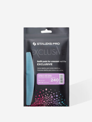 STALEKS PRO -   klijuojami dildės abrazyvai D formos EXCLUSIVE 40 SOFT 240gr