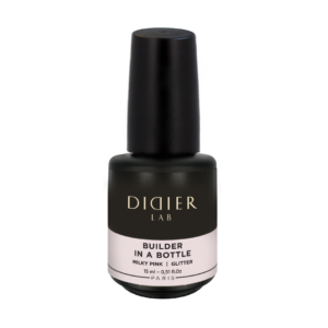 Didier Lab statybinis gelis buteliuke 15ml - MILKY PINK GLITTER