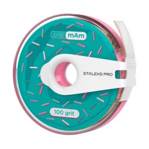 Užmaunami dildės abrazyvai su rite (100gr., 6m) STALEKS PRO PapMam (ATC-100W)