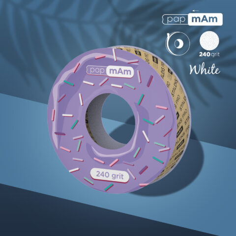 STALEKS PRO -  PapMam užmaunami dildės abrazyvų papildymas 240gr 6m