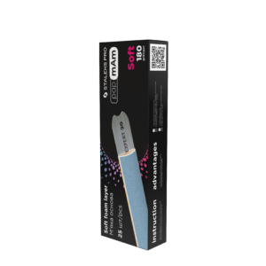 Maunami nagų dildės abrazyvai (180gr., 25vnt.) STALEKS PRO PapMam EXCLUSIVE SOFT (DFCX-20-180.25)