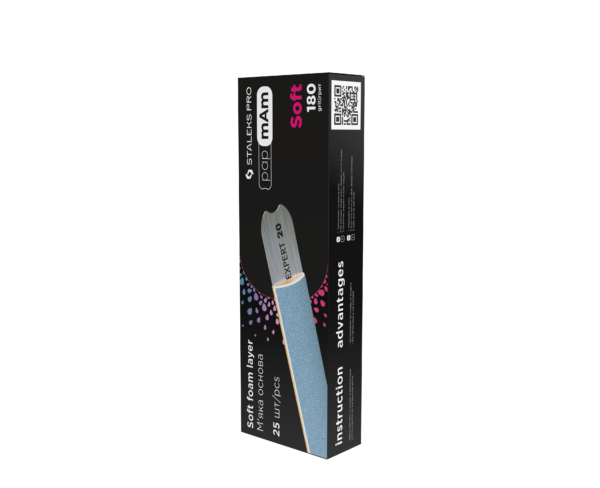 STALEKS PRO - PapMam maunami nagų dildės abrazyvai EXCLUSIVE SOFT 180gr