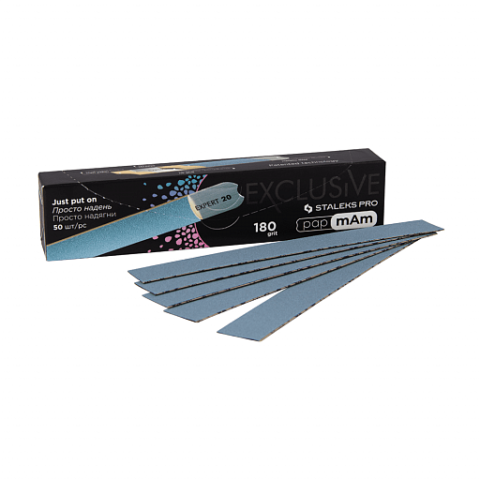 STALEKS PRO - PapMam Maunami nagų dildės abrazyvai EXCLUSIVE 180gr