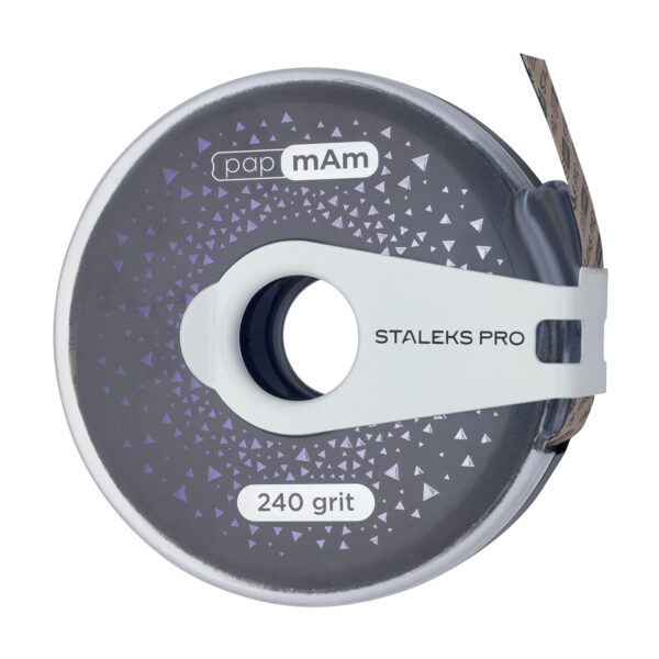 Nagų dildės abrazyvas su rite (240gr., 6m) STALEKS PRO PapMam EXCLUSIVE (ATCLUX-240)