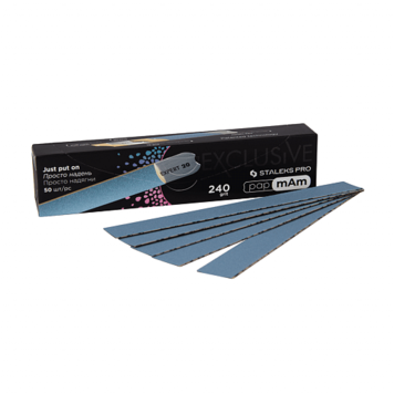 STALEKS PRO - PapMam Maunami nagų dildės abrazyvai EXCLUSIVE 240gr